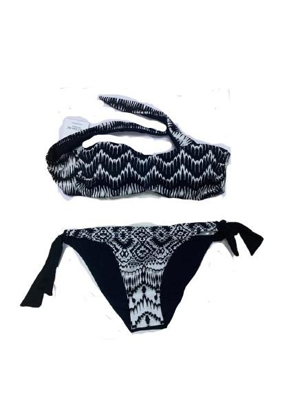 immagine 0 di Bikini fascia bianco-nero